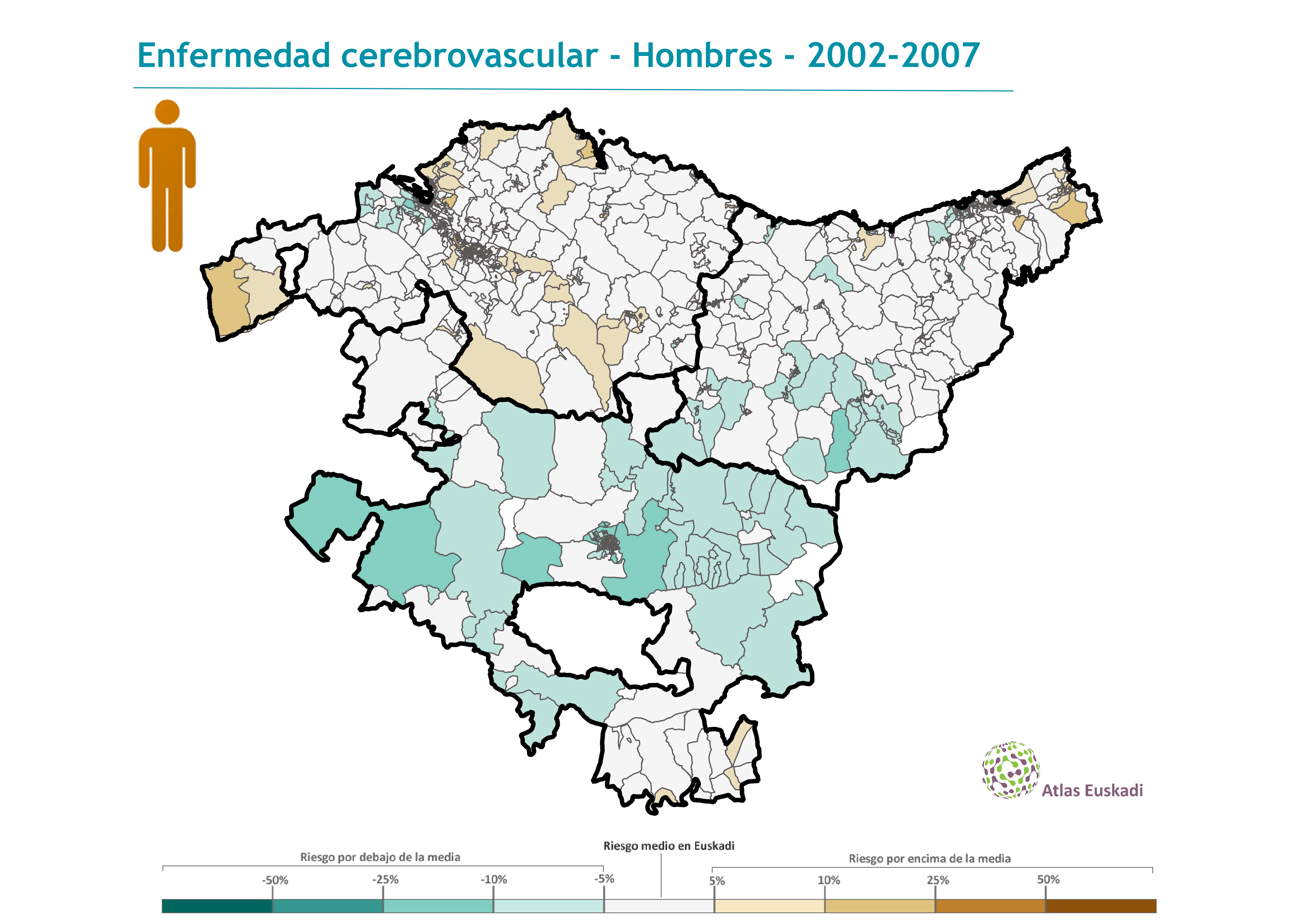 Enfermedad cerebrovascular hombres  2002-2007 Euskadi