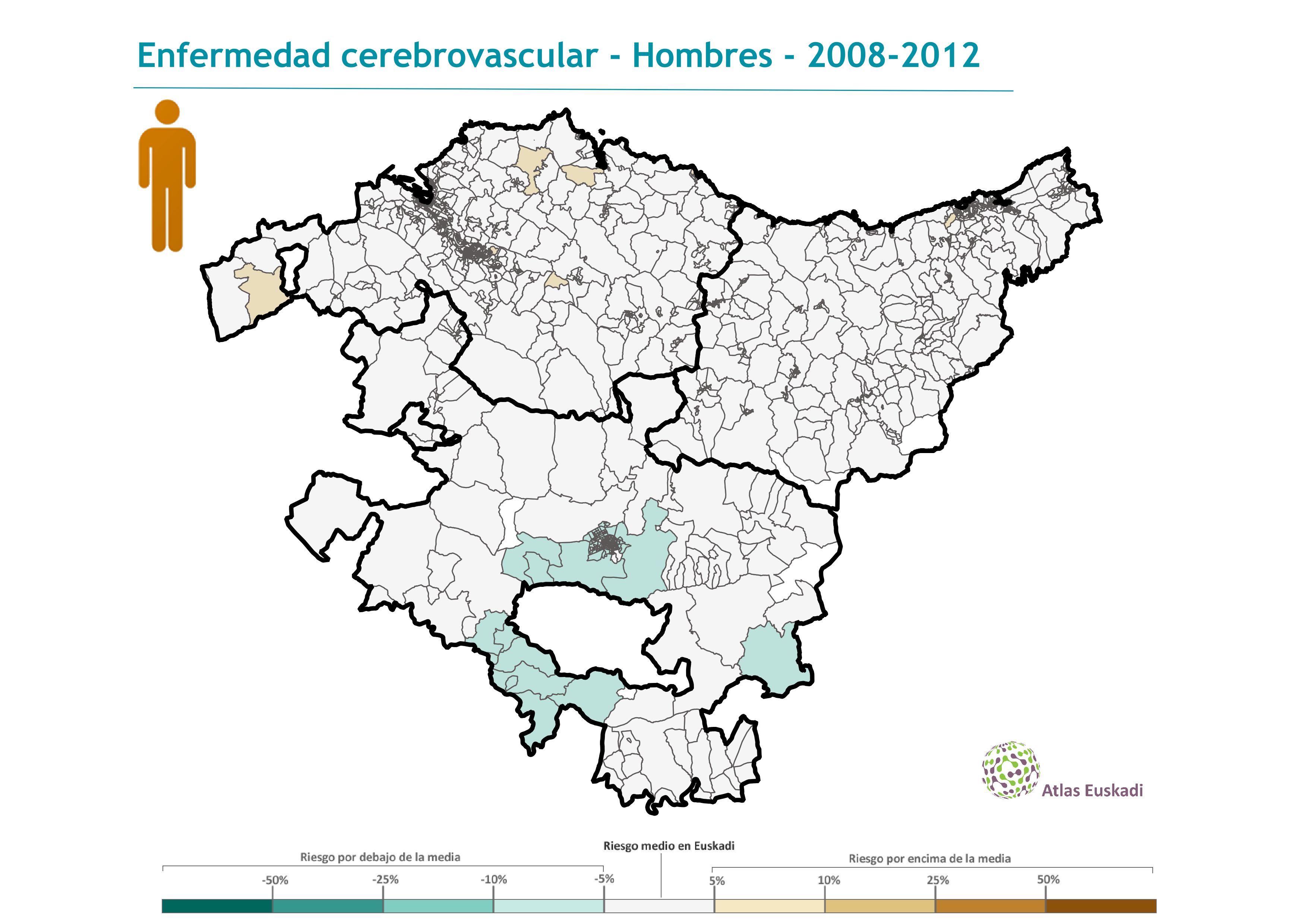 Enfermedad cerebrovascular hombres  2008-2012 Euskadi