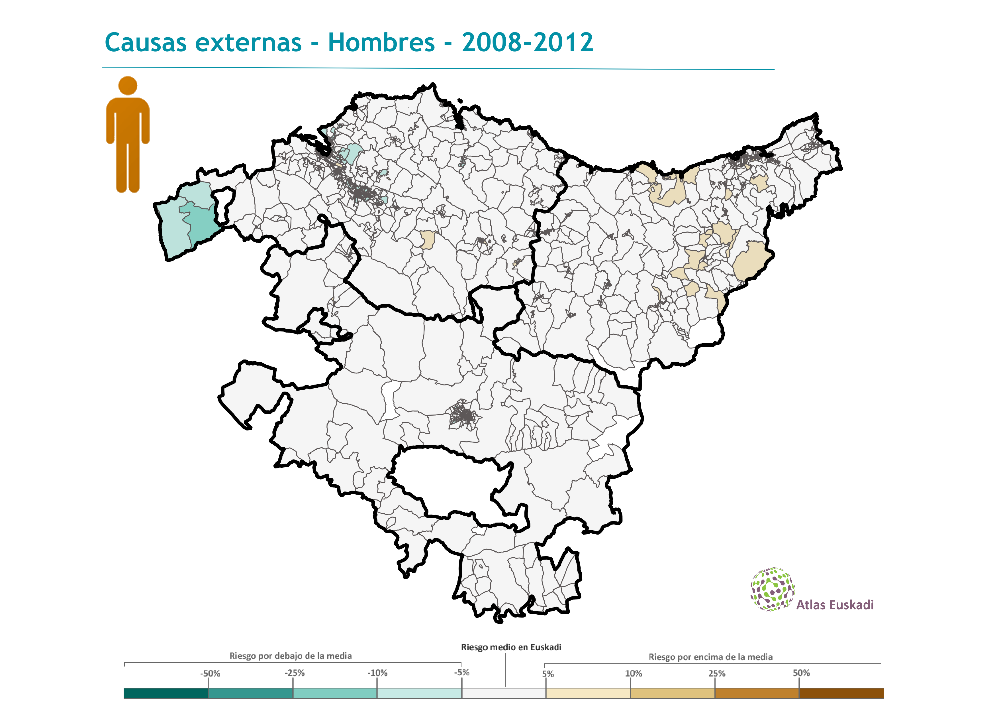 Causas externas hombres  2008-2012 Euskadi
