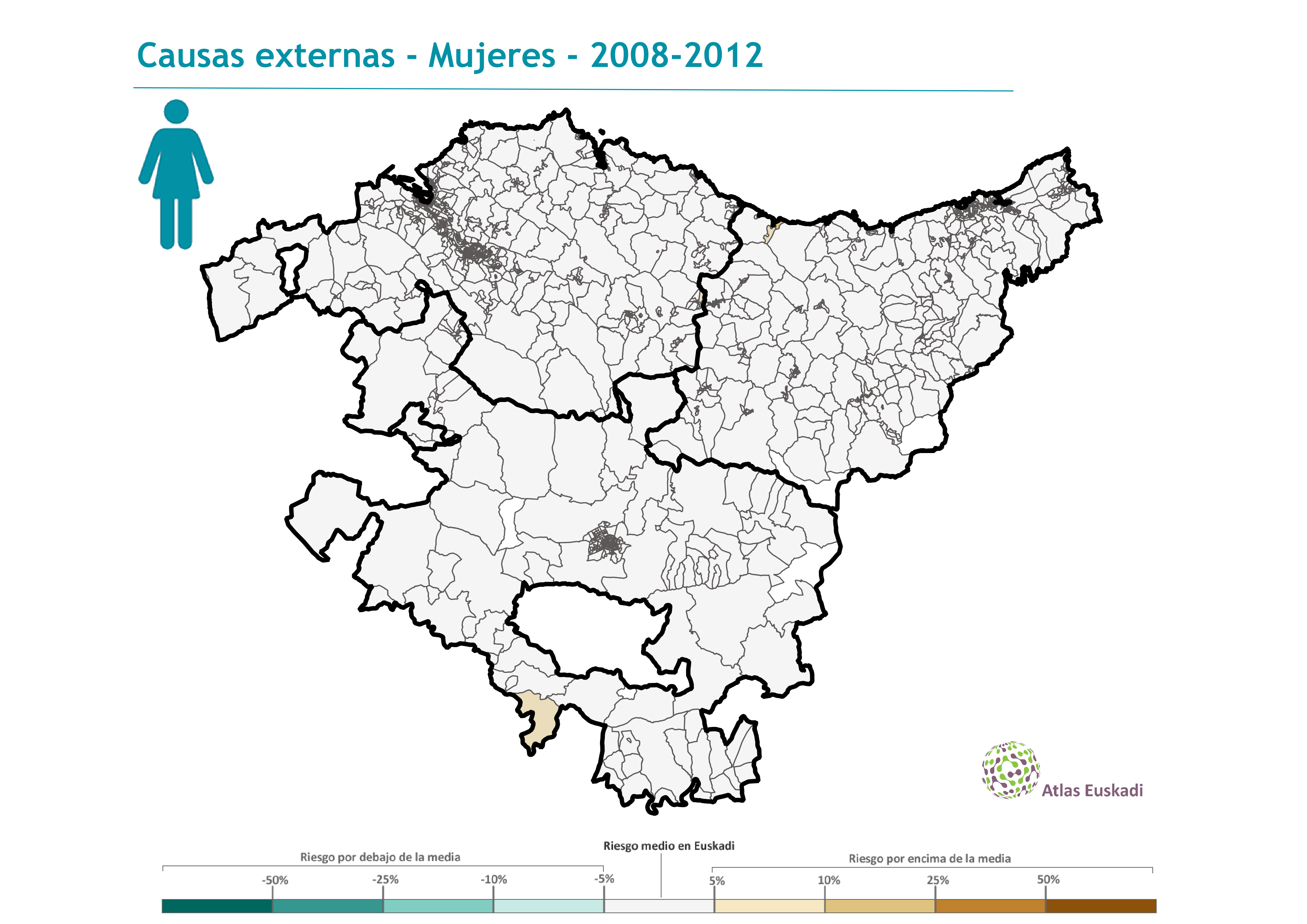 Causas externas mujeres  2008-2012 Euskadi